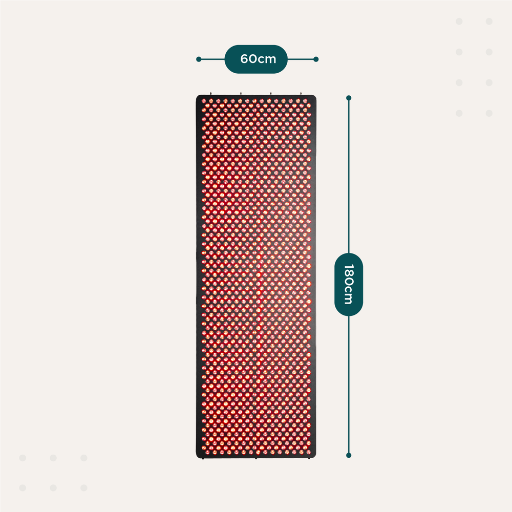 Next Level Infrared XXL - Elite vooraanzicht met afmetingen