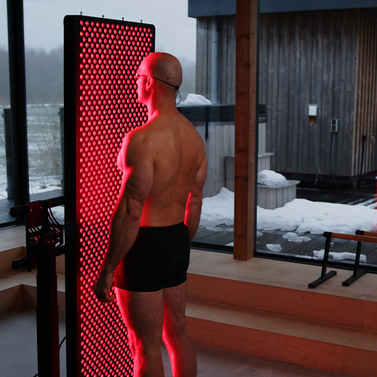 Rood licht therapie, infrarood therapie en panelen. Next Level Human.