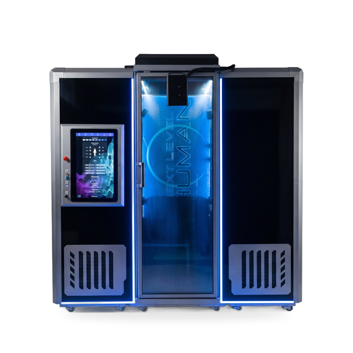 Next Level Cryo Sauna, vooraanzicht, op een witte achtergrond