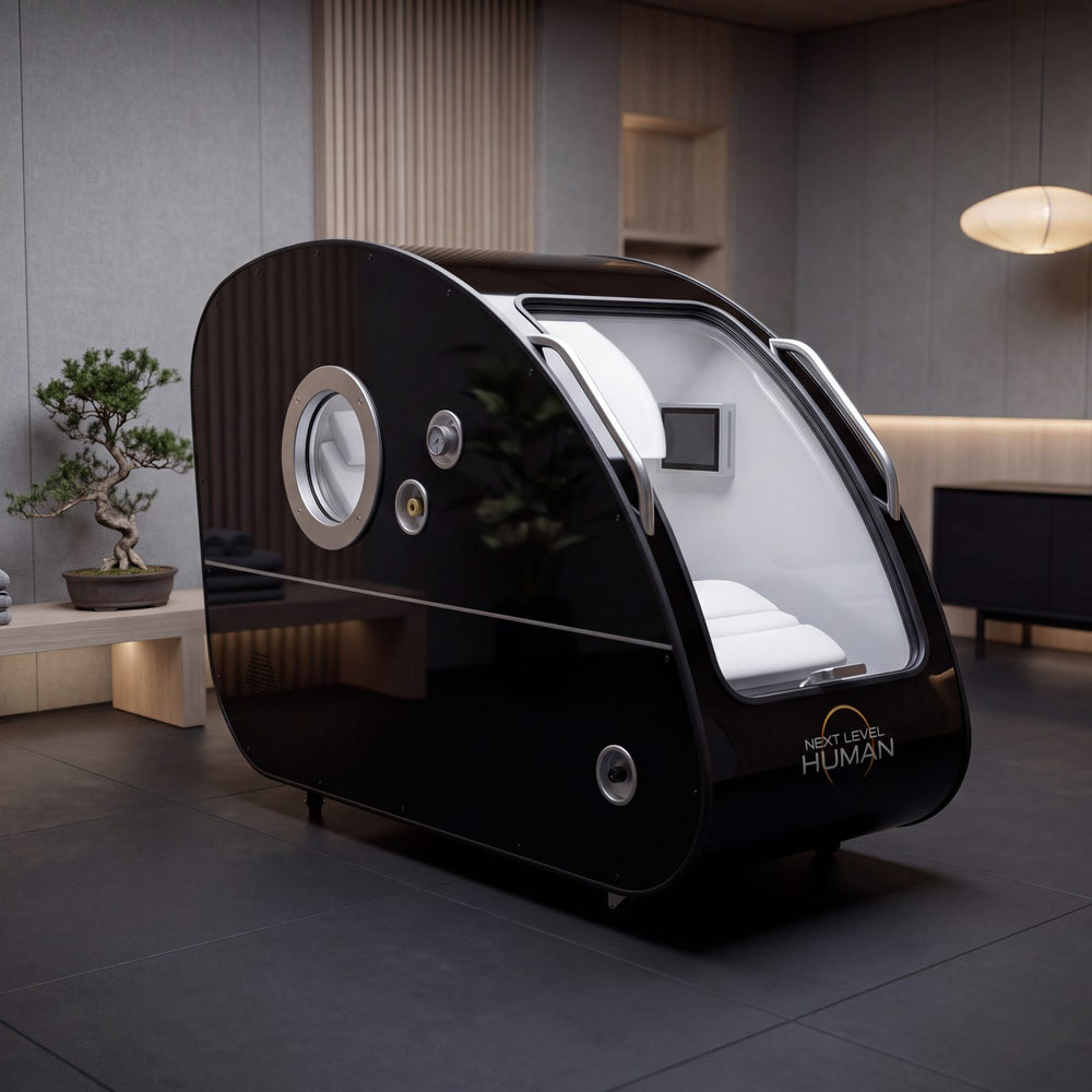 Next Level Hyperbaric 1-seats in een lounge met bonsai
